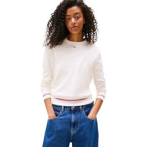 TOMMY JEANS - TJW ESSENTIAL CREW SWEATER - Gebreide Trui - Ancient White