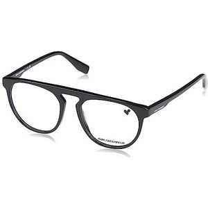 KARL LAGERFELD Heren KL6081 Zonnebril, Zwart, 54