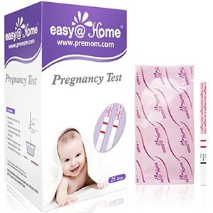 Easy@Home 25 x Zwangerschapstesten voor Vroege Detectie 10 MIU/ml, Vruchtbaarheidstestkit, 25 HCG-Testen