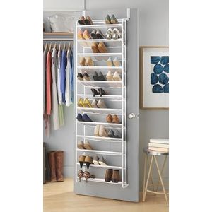 Whitmor - Witte Schoenenorganizer - 36 Paar - Boven De Deur