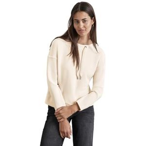 Street One Dames Silk-Look Shirt, Lucid White, 42