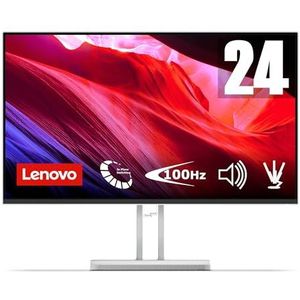 Lenovo - L24i-4B - Monitor - Wolkengrijs - 23,8 inch - 1920 x 1080 px - 100 Hz - 4 ms