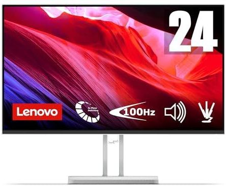 Lenovo - L24i-4B - Monitor - Wolkengrijs - 23,8 inch - 1920 x 1080 px - 100 Hz - 4 ms