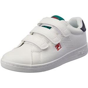 FILA Crosscourt 2 NT Velcro Kids Sneaker, White-Verdant Green, 30 EU