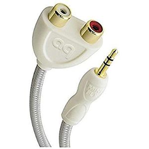 Audioquest Adapter – 3,5 mm mini-stekker naar 2 RCA vrouwelijk (uitloopmodel)