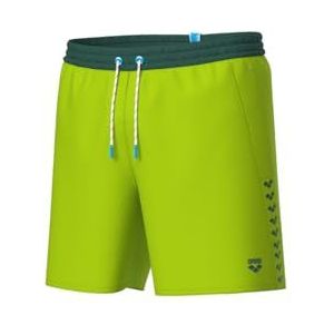 ARENA Team Stripe Beach boxershorts voor heren, Artic Lime Mangrove, 3XL