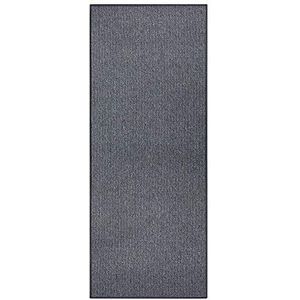 BT Carpet Fine-Loop Runner Bouclé Tapijtloper (67 x 200 cm, 100% polypropyleen, geschikt voor vloerverwarming, robuust, eenvoudige reiniging, antislip), antraciet