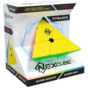 Nexcube Pyramide, Driehoekig Puzzelspel, Speedcube vanaf 8 Jaar, Spel voor Volwassenen en Kinderen, Uitdaging in Snelheid, GemakkelijkTe Draaien, Denkspel, Ontwikkelt Verbeelding en Creativiteit