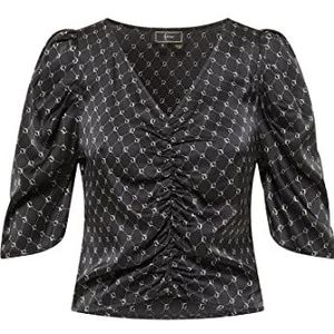 carato Dames blouseshirt 19523975-CA03, zwart, XS, zwart, XS