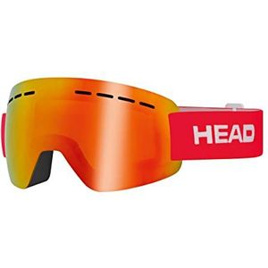 HEAD SOLAR FMR Ski- en snowboardbril voor volwassenen, uniseks, rood