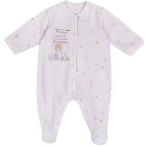 Chicco, Babyrompertje van zacht en licht katoen, met comfortabele opening aan de voorkant en beenopening, ideaal voor lente en herfst, ontworpen in Italië, babykleding 0-24 maanden, Roze (5), 18