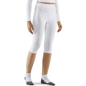 FALKE Dames Broek van onderlaag Maximum Warm 3/4 W Ti functioneel materiaal sneldrogend 1 stuk, Wit White 2860, XL
