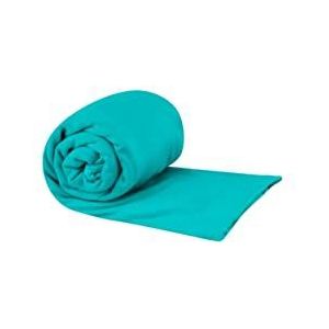 Sea to Summit - Pocket Towel Reishanddoek M - Microvezel Handdoek - Compact - Ultra absorberend & Sneldrogend - Licht - Hanger & Tas - Wandelen - 50 x 100cm - Baltic Blue - 80g