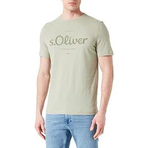s.Oliver Brad Herenbroek, slim fit T-shirt, korte mouwen, groen, S
