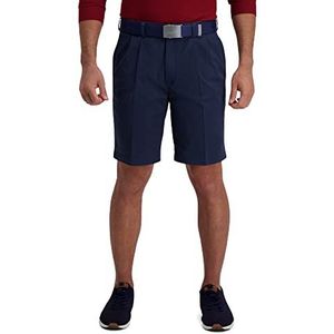 Haggar Geplooide shorts voor, marineblauw, 42 NL