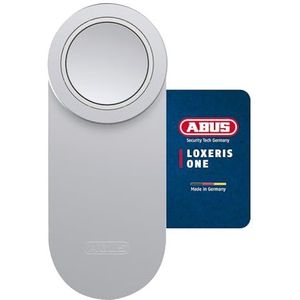 ABUS Loxeris One - Elektronische deurslotaandrijving - CFA4100S - voordeur via app op de smartphone openen en vergrendelen - met toegangscontrole - zilver