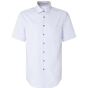 Seidensticker Men's Regular Fir Shirt met korte mouwen, lichtblauw, 38, lichtblauw, 38