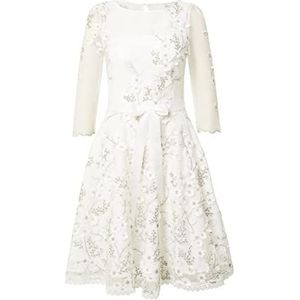 APART Fashion trouwjurk dames, crème-zilver, 34