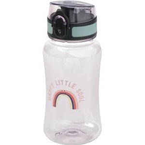 LÄSSIG Drinkfles voor kinderen, 420 ml, BPA-vrij, lekvrij/drinkfles, kleine outdoor regenboog