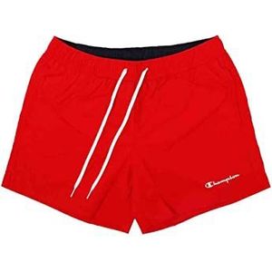 Champion Legacy Beachshorts AC Small Logo Shorts, intens rood, M voor heren