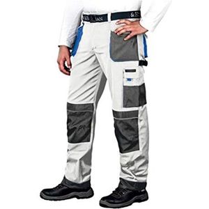 Leber&Hollman LH-FMN-T_WSN54 vormen beschermende broek, wit-grijs-blauw, 54 maten