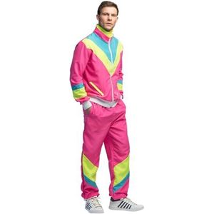 Boland - Kostuum voor mannen, jaren 90 trainingspak, broek en jasje, slechte smaak pak voor carnaval, themafeest en JGA