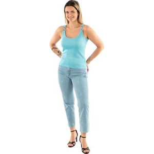 Morgan De Toi - 251-Didoni - Mouwloze Top - Sky Blue - Aangesloten Pasvorm
