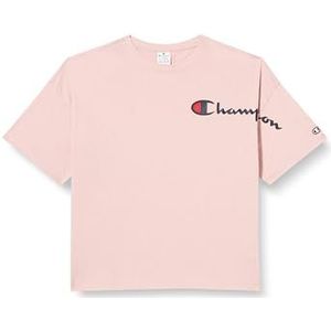 Champion Legacy American Classics W-Big Logo Light Cotton Jersey S-s Oversized Crewneck T-Shirt Dames, Roze., XL
