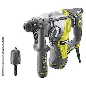 Ryobi - SDS+ beitelboor met 4 modi - 800 W - 3,0 joule Epta - Wordt geleverd in koffer met 1 boorhouder van 13 mm, 1 diepteaanslag, 1 hulpgreep 360° en 1 SDS+ 6 mm boor