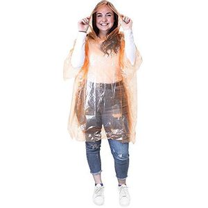 eBuyGB Regenponcho voor noodgevallen, waterdicht, 10 stuks