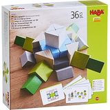 HABA 305461 3D Wooden Arranging Game Nordic Mosaic, Creative arranging, building and play in countless variations, 36 pieces, for ages 3 and Up (Made in Germany)