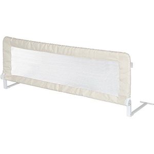 Roba Clip-Klapp 100 bedbeschermer - opvouwbare valbescherming voor baby's en kinderen - wiegbeschermer - 50 hoog - beige