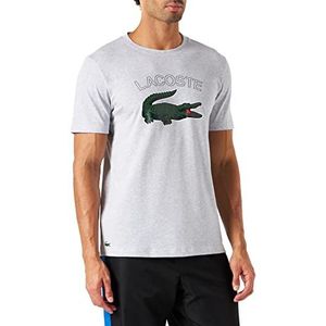 Lacoste Sport Ultra Dry T-shirt voor heren, Zilver China, XXL