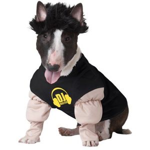 Pup-A-Razzi Dj Master Hond Kostuum, Wit