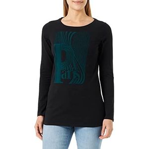 Supermom Dames Tee Delphi Long Sleeve T-Shirt, Black-P090, XL