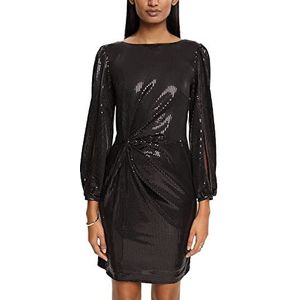 ESPRIT Collection Dames 112EO1E315 jurk voor speciale gelegenheden, 002/BLACK 2, XL, 002/Black 2, XL