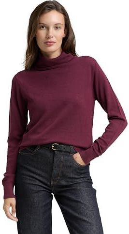 Tom Tailor - Turtleneck - Regular Fit - Effen - Katoen en Viscosemix
