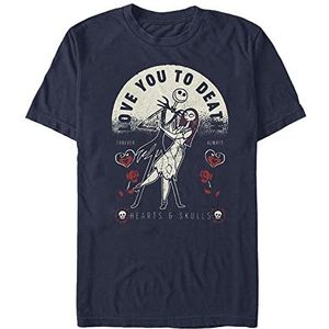 Disney Classics Nightmare Before Christmas - To Death Unisex Crew neck T-Shirt Navy blue M