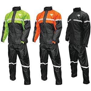 Nelson-Rigg Stormrider Regenpak (Zwart/Hoge Zichtbaarheid Geel, XX-Large)