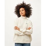 Mexx Dames High Neck Loose Fit Sweatshirt, Off White, L