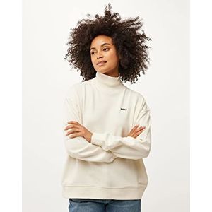 Mexx Dames High Neck Loose Fit Sweatshirt, Off White, L