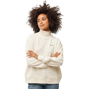 Mexx Dames High Neck Loose Fit Sweatshirt, Off White, S