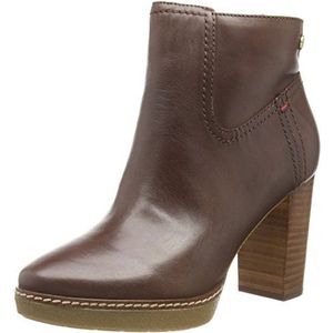 Tommy Hilfiger JENINA 2A dames korte schacht instaplaarzen, Braun Bitter Chocolate 208, 42 EU