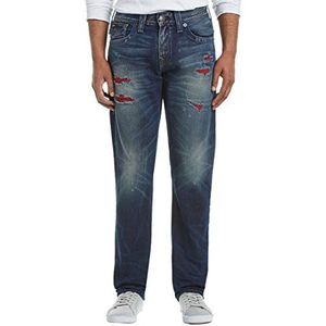 True Religion Heren Straight Been Jeans Jeans Geno, blauw (blauw Cjjd), 31W x 34L