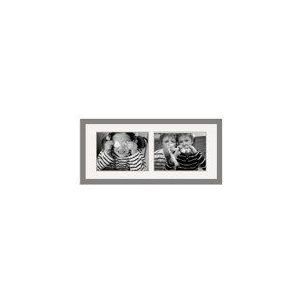 Deknudt Frames S021N5-22.0X50.0 Multi-fotolijst voor 2 foto's antraciet aluminium 54,5 x 26,5 x 2 cm