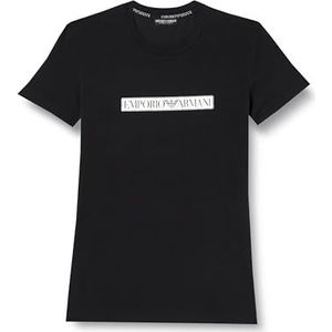 Emporio Armani Heren Mannen Mannen Crew Neck Logo Label T-Shirt, zwart, S