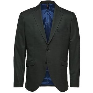 SELECTED HOMME Blazer voor heren Slim Fit, donkergroen, 56