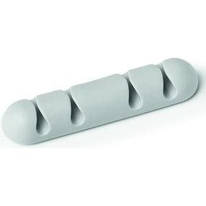 Durable 504010 Kabelklemmen Cavoline Clip 4 (zelfklevend, voor 4 kabels), 2 stuks, grijs