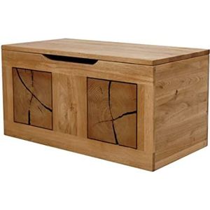 Woodroom Mori Kist, eiken, bruin, 80x40x40 cm