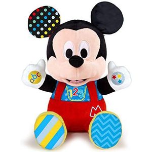 Clementoni 17303 Disney Baby Mickey Spel en leren sprekend pluche dier, meerkleurig, standaard